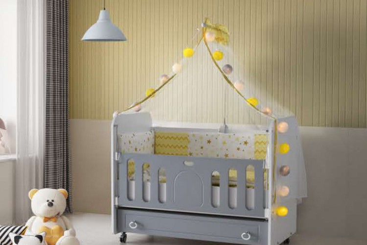 Luna Crib 70x130 Grey