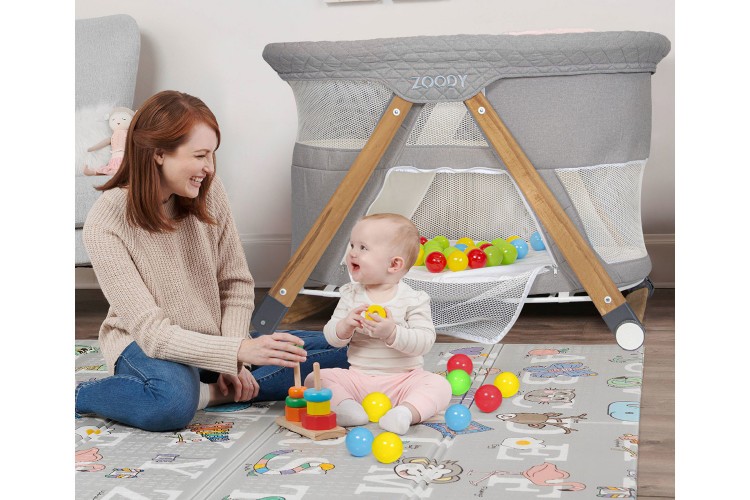 Zoody 3 In 1 Baby Cradle Playpen and Park Mattress