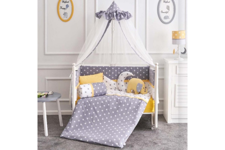 Star Elephant Crib Sleeping Set